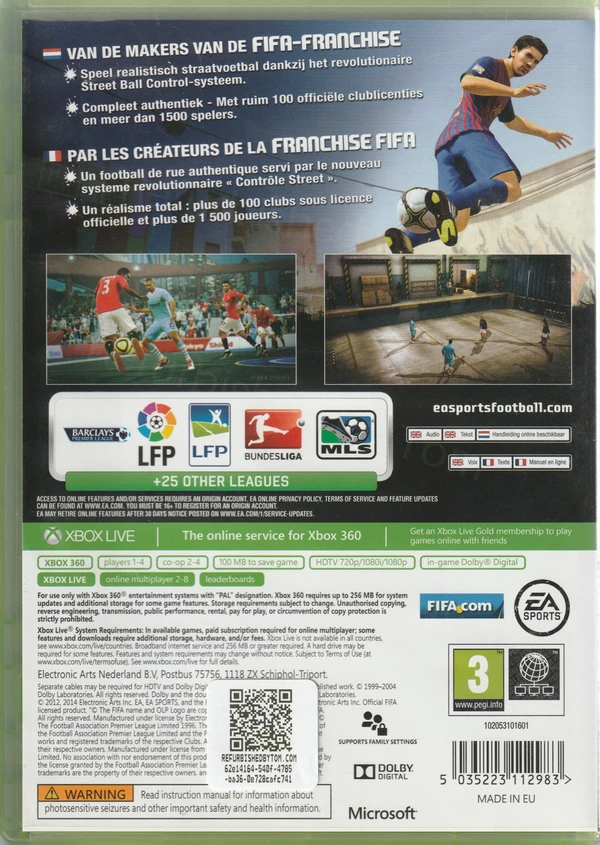 FIFA Street (Xbox 360) (achterkant)