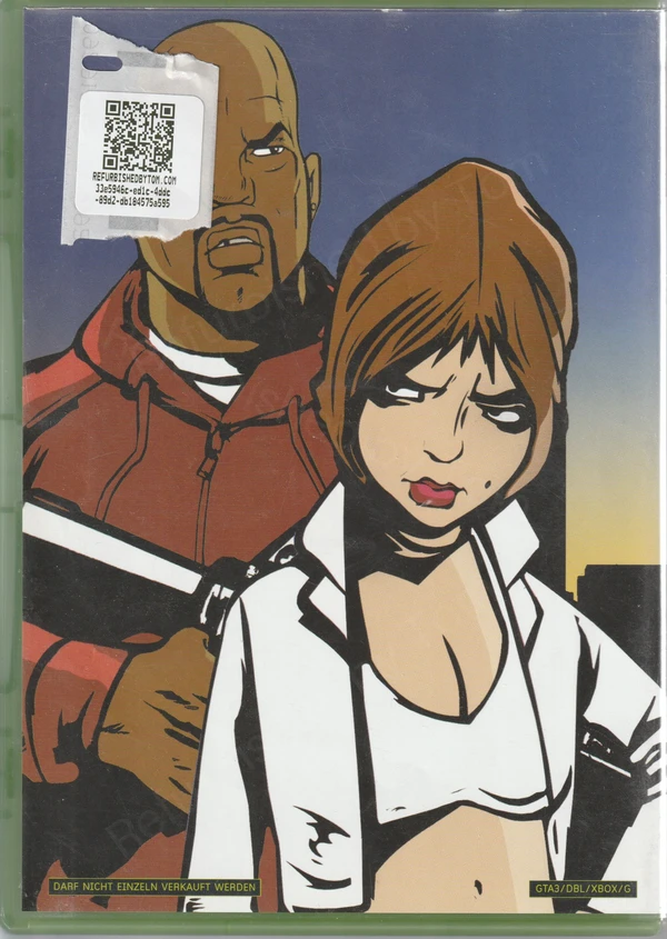 Grand Theft Auto III (Xbox Original) (achterkant)