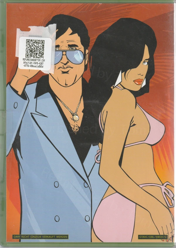 Grand Theft Auto: Vice City (Xbox Original) (achterkant)