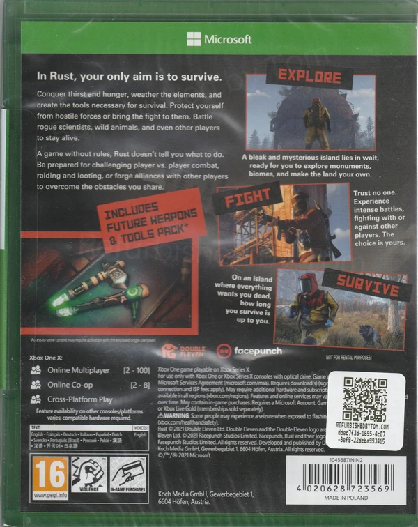 Rust (Xbox One) (achterkant)